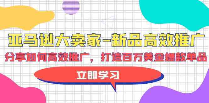 亚马逊大卖家新品高效推广，分享如何高效推广，打造百万美金爆款单品-徐小晨博客