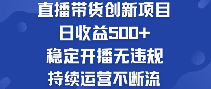 淘宝无人直播带货创新项目，日收益500，轻松实现被动收入-徐小晨博客