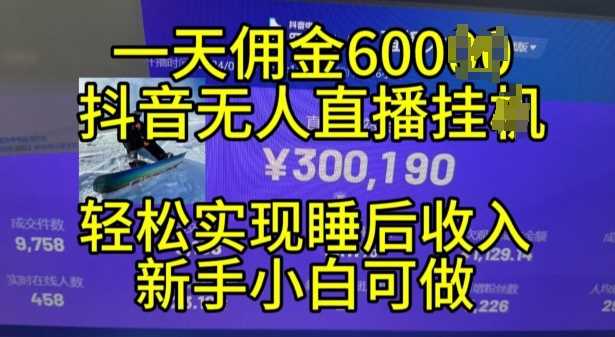 2024年11月抖音无人直播带货挂JI，小白的梦想之路，全天24小时收益不间断实现真正管道收益【揭秘】-徐小晨博客