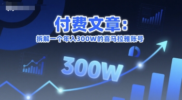 付费文章：拆解一个年入300W的喜马拉雅账号-徐小晨博客
