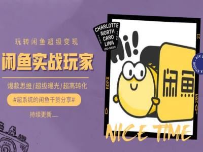 手把手教你0到1系统玩转闲鱼变现，爆款思维/超级曝光/超高转化-徐小晨博客
