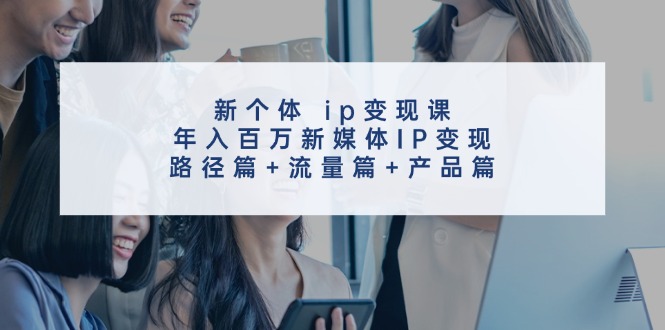 新个体ip变现课，年入百万新媒体IP变现，路径篇+流量篇+产品篇-徐小晨博客