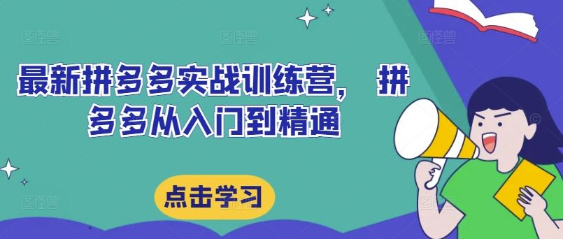 最新拼多多实战训练营， 拼多多从入门到精通-徐小晨博客