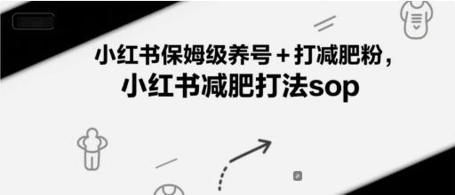 小红书保姆级养号+打减肥粉，小红书减肥打法sop-徐小晨博客