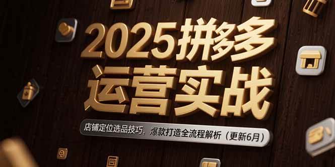 2025拼多多运营实战：店铺定位选品技巧，爆款打造全流程解析（更新6月）-徐小晨博客