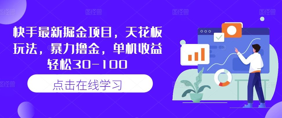 快手最新掘金项目，天花板玩法，暴力撸金，单机收益轻松30-100-徐小晨博客