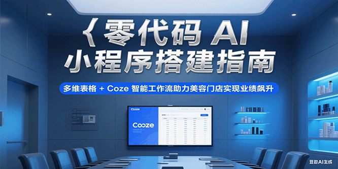 零代码AI小程序搭建指南，多维表格+Coze智能工作流助力美容门店实现业绩飙升-徐小晨博客