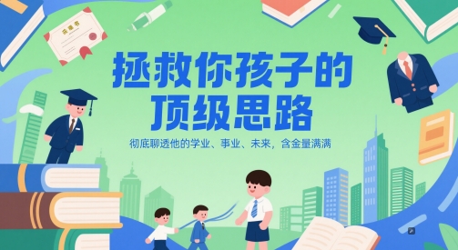 付费文章：拯救你孩子的顶级思路，彻底聊透他的学业、事业、未来，含金量满满-徐小晨博客