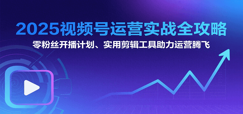 2025视频号运营实战全攻略：零粉丝开播计划、起号到到变现思维逻辑方法-徐小晨博客