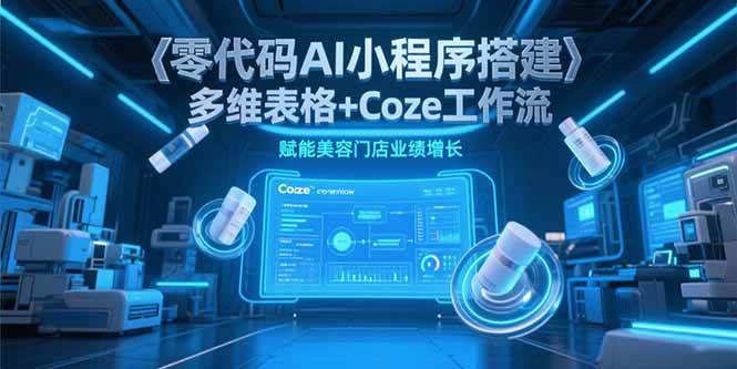 零代码AI小程序搭建，多维表格+Coze工作流，赋能美容门店业绩增长-徐小晨博客