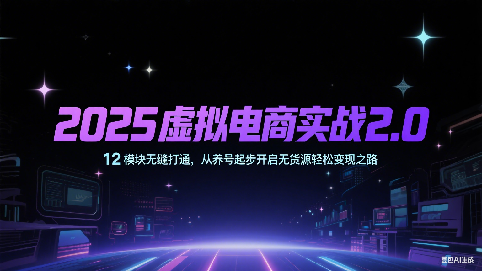 2025虚拟电商实战2.0，12模块无缝打通，从养号起步开启无货源轻松变现之路-徐小晨博客