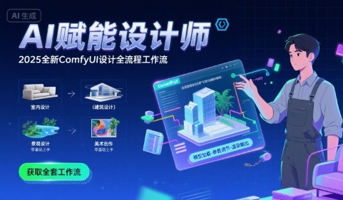 AI赋能设计师， 2025全新comfyui设计全流程工作流 ，室内-建筑-景观-美术，零基础直接上手-徐小晨博客