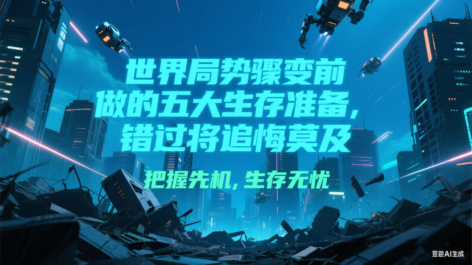 付费文章《世界局势骤变前必做的五大生存准备，错过将追悔莫及》-徐小晨博客