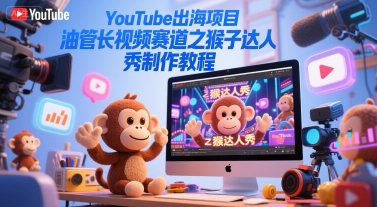 YouTube出海项目，油管长视频赛道之猴子达人秀制作教程-徐小晨博客
