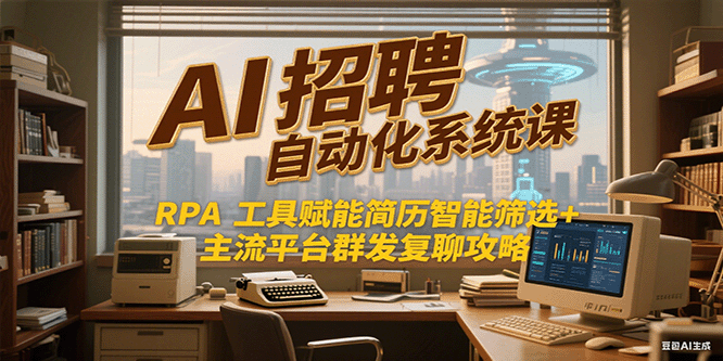 AI招聘自动化系统课，RPA工具赋能简历智能筛选+主流平台群发复聊全攻略-徐小晨博客