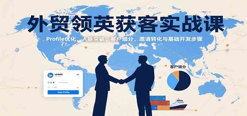 外贸领英获客实战课：Profile优化、人脉突破，客户细分、邀请转化与基础开发步骤-徐小晨博客