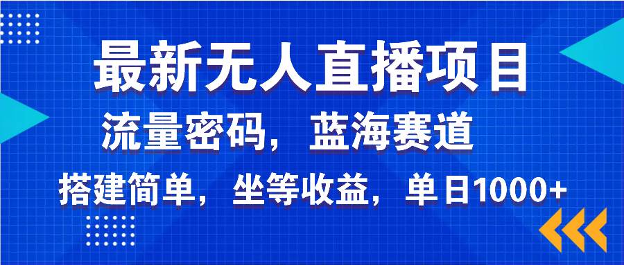 最新无人直播项目—美女电影游戏，轻松日入3000+，蓝海赛道流量密码，…-徐小晨博客