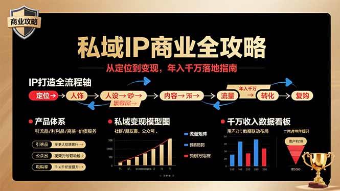 私域IP商业全攻略，从定位到变现，年入千万落地指南-徐小晨博客