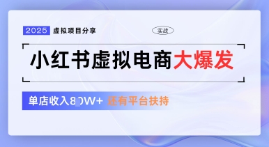小红书虚拟电商项目，平台大力免费流量扶持，低门槛1拖3玩法-徐小晨博客