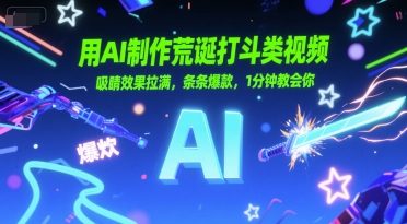 用AI制作荒诞打斗类视频，吸睛效果拉满，条条爆款，1分钟教会你-徐小晨博客