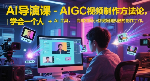 AI导演课-AIGC视频制作方法论，学会一个人+AI工具，完成如同小型视频团队般的创作工作，实现导演梦-徐小晨博客
