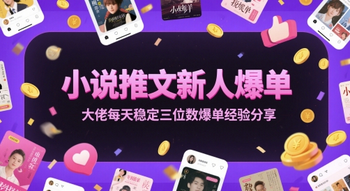 小说推文新人爆单大佬每天稳定三位数爆单经验分享-徐小晨博客