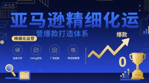 亚马逊精细化运营爆款打造体系，视频课+全套资料文档-徐小晨博客