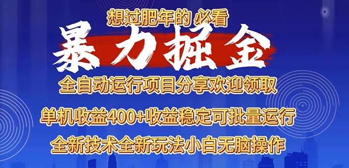 2025暴力掘金项目，想过肥年必看！-徐小晨博客