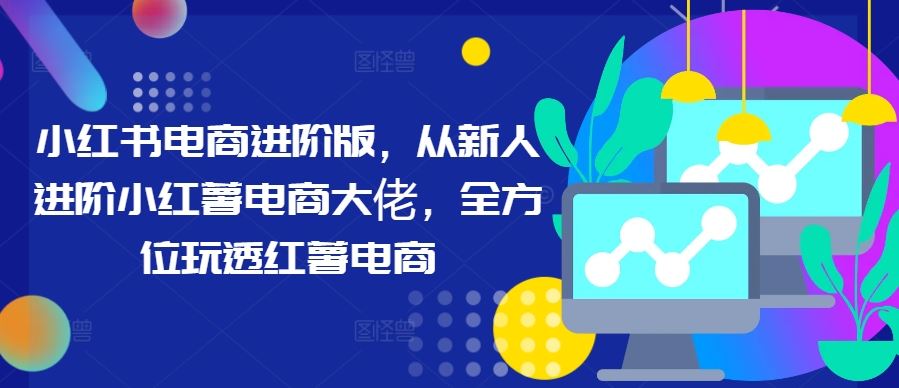 小红书电商进阶版，从新人进阶小红薯电商大佬，全方位玩透红薯电商-徐小晨博客