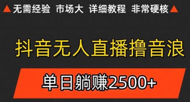 抖音无人直播6.0 简单无脑可矩阵 每天两小时轻松躺赚500+-徐小晨博客