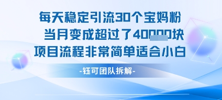 每天稳定引流30个人 当月变成超过了4个W项目流程非常简单适合小白-徐小晨博客