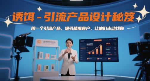 诱饵-引流产品设计秘笈，用一个引流产品，吸引精准客户，让他们主动找你-徐小晨博客
