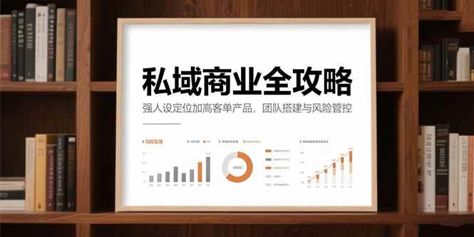 私域商业全攻略，强人设定位加高客单产品，团队搭建与风险管控-徐小晨博客