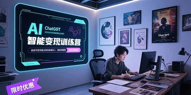 AI智能变现训练营，ChatGPT写作变现，电影解说制作，图文带货方法论-徐小晨博客