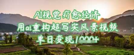 AI视觉疗愈经济：用ai重构超写实风景视频，单日变现多张-徐小晨博客