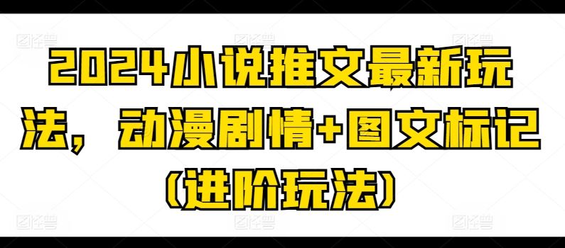 2024小说推文最新玩法，动漫剧情+图文标记(进阶玩法)-徐小晨博客