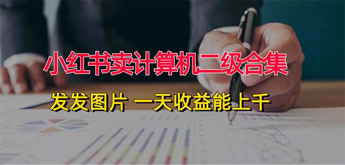 小红书卖计算机二级合集，发发图片 一天收益能上千-徐小晨博客