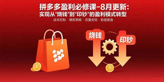 拼多多盈利必修课-8月更新：突破运营瓶颈 实现从烧钱到印钞的盈利模式转型-徐小晨博客