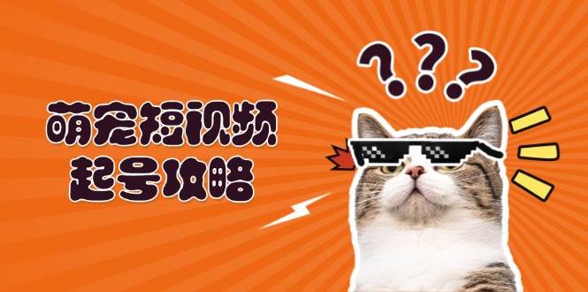 萌宠-短视频起号攻略：定位搭建推流全解析，助力新手轻松打造爆款-徐小晨博客