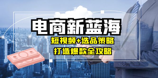 商家必看电商新蓝海：短视频+选品策略，打造爆款全攻略，月入10w+-徐小晨博客