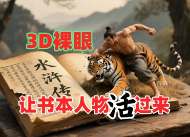 书本人物裸眼3D视频，新的玩法，流量超猛，保姆级教程-徐小晨博客