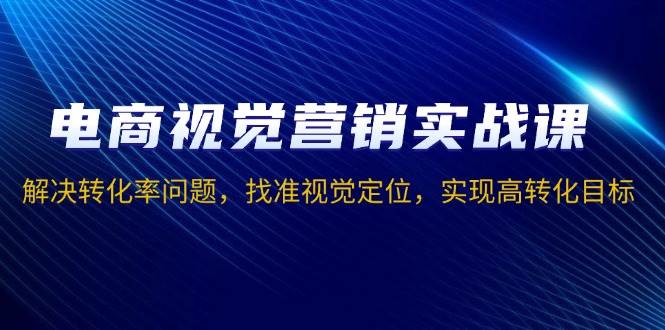 电商视觉营销实战课，解决转化率问题，找准视觉定位，实现高转化目标-徐小晨博客