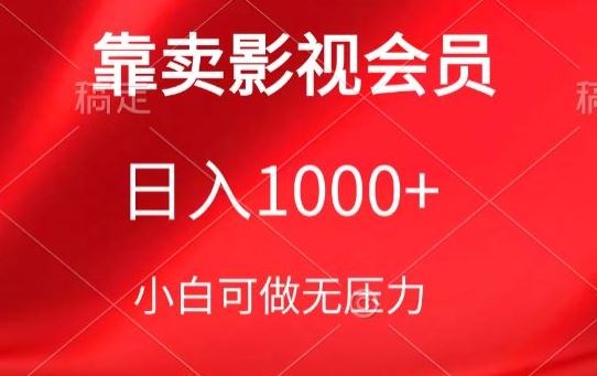 靠卖影视会员，日入1000+，落地保姆级教程，新手可学【揭秘】-徐小晨博客