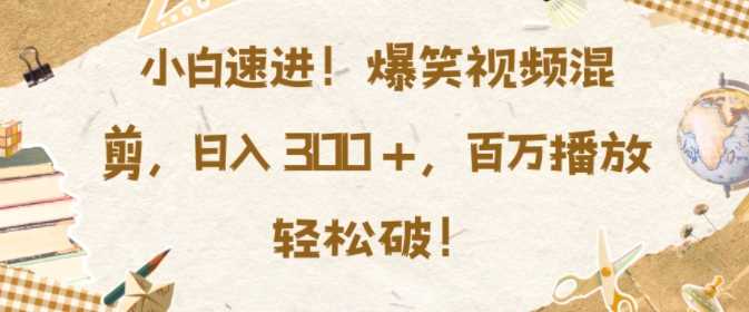 小白速进，爆笑视频混剪，日入3张，百万播放轻松破【揭秘】-徐小晨博客