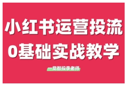 小红书运营投流，小红书广告投放从0到1的实战课，学完即可开始投放（更新）-徐小晨博客