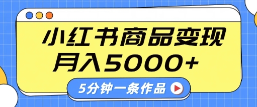 小红书字幕作品玩法，商单变现月入5k+，5分钟一条作品-徐小晨博客