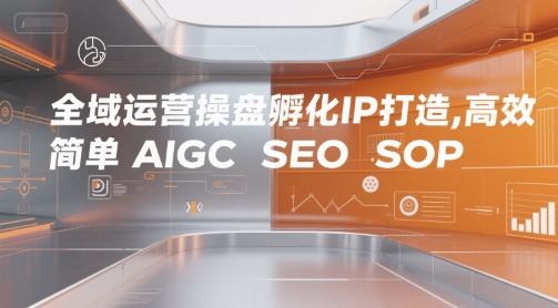 全域运营操盘孵化IP打造，高效 简单 AIGC SEO SOP-徐小晨博客