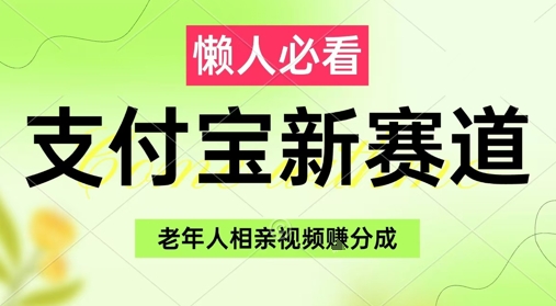 支付宝新赛道，利用老年人相亲视频，挣分成收益，轻松月入过W，操作简单-徐小晨博客