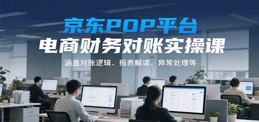 京东POP平台电商财务对账实操课，涵盖对账逻辑、报表解读、异常处理等-徐小晨博客