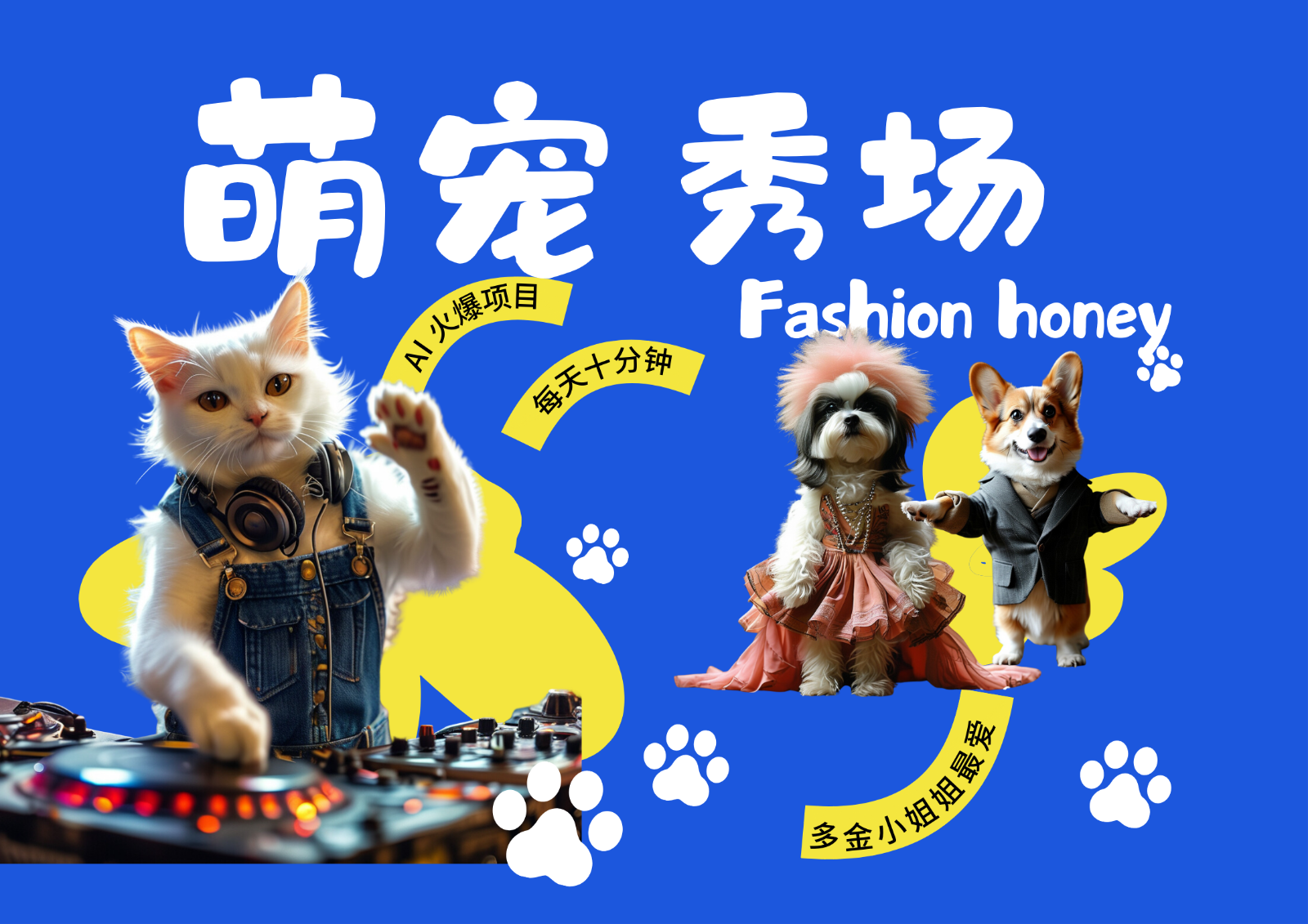 酷飒动物跳舞走秀 时尚喵FASHION汪 多金小姐姐最爱的 轻松月入破W-徐小晨博客
